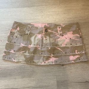 Studded Micro Mini Skirt